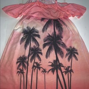 Pink Palm Tree Dress